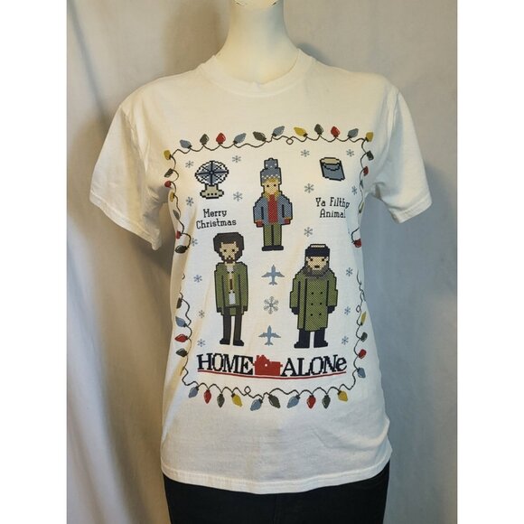 Home Alone Wet Bandits Merry Christmas Ya Filthy Animal Mens T-Shirt Small - Picture 1 of 6